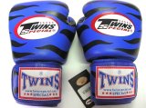 画像: 新品 正規 TWINS 本格ボクシンググローブ ZEBRA 青黒 /ボクシング/ムエタイ/本革製/グローブ