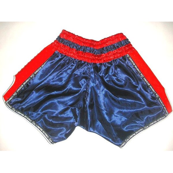 画像2: 新品 サテン 67 LUMPINI ボクシングパンツ S/M/L/XL 選択 黒赤ショート /ボクシング/ムエタイ/トランクス/通販/大人用/キッズ用/ジュニア/子供用 (2)