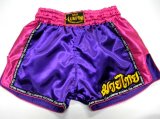 画像: 新品 サテン 75 LUMPINI ボクシングパンツ S/M/L/XL 選択 紫ピンクショート /ボクシング/ムエタイ/トランクス/通販/大人用/キッズ用/ジュニア/子供用