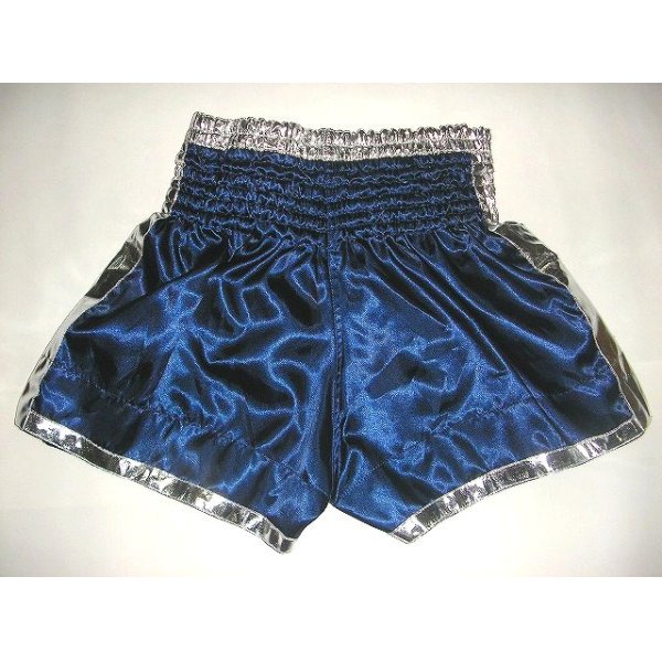 画像2: 新品 サテン 63 LUMPINI ボクシングパンツ S/M/L/XL 選択 黒銀★ /ボクシング/ムエタイ/トランクス/通販/大人用/キッズ用/ジュニア/子供用 (2)