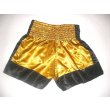 画像2: 新品 サテン 58 LUMPINI ボクシングパンツ S/M/L/XL 選択 金黒★ /ボクシング/ムエタイ/トランクス/通販/大人用/キッズ用/ジュニア/子供用 (2)