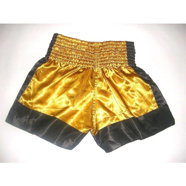 画像2: 新品 サテン 58 LUMPINI ボクシングパンツ S/M/L/XL 選択 金黒★ /ボクシング/ムエタイ/トランクス/通販/大人用/キッズ用/ジュニア/子供用 (2)
