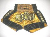 画像: 新品 サテン 58 LUMPINI ボクシングパンツ S/M/L/XL 選択 金黒★ /ボクシング/ムエタイ/トランクス/通販/大人用/キッズ用/ジュニア/子供用