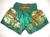 画像: 新品 サテン 68 LUMPINI ボクシングパンツ S/M/L/XL 選択 緑金横炎 /ボクシング/ムエタイ/トランクス/通販/大人用/キッズ用/ジュニア/子供用