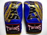 画像: 新品 正規 TWINS パンチンググローブ 青金 M〜XL 3size 選択 /ボクシング/ムエタイ/パンチンググローブ/本革製/