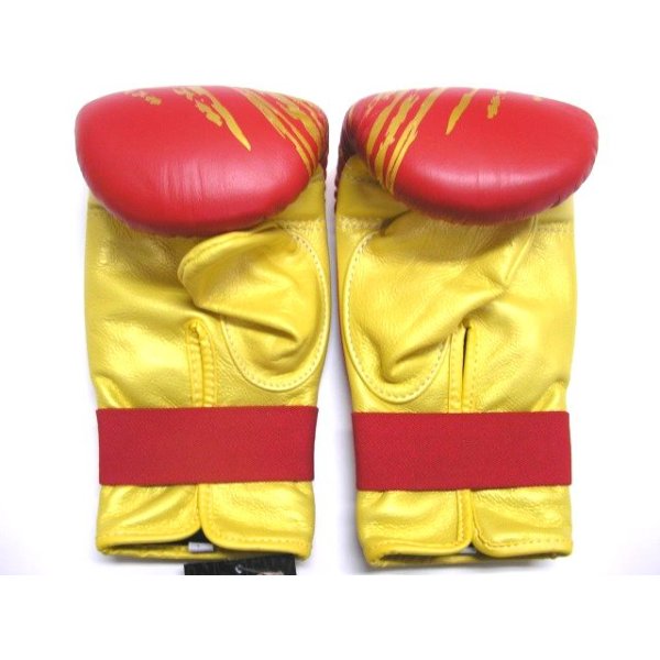 画像2: 新品 正規 TWINS パンチンググローブ 赤金 M〜XL 3size 選択 /ボクシング/ムエタイ/パンチンググローブ/本革製/ (2)