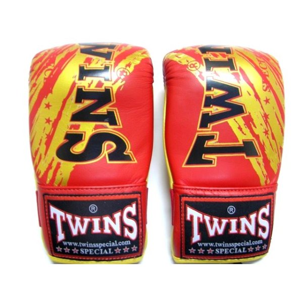 画像1: 新品 正規 TWINS パンチンググローブ 赤金 M〜XL 3size 選択 /ボクシング/ムエタイ/パンチンググローブ/本革製/ (1)