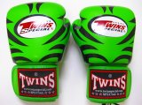 画像: 新品 正規 TWINS 本格ボクシンググローブ TATOO 緑 /ボクシング/ムエタイ/本革製/グローブ
