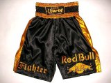 画像: 新品 サテン 91 LUMPINI K-1パンツ S/M/L/XL 選択 K1黒RedBull /ボクシング/ムエタイ/トランクス/通販/大人用/キッズ用/ジュニア/子供用