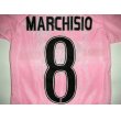 画像1: 子供用 K116 ユベントスAWAY MARCHISIO*8 マルキジオ ピンク 16 ゲームシャツ パンツ付 /サッカー/オーダーメイド/ネーム作成/通販/キッズ/ジュニア/子供用/大人用/オリジナル (1)