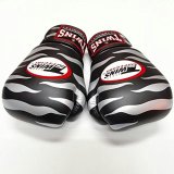 画像: 新品 正規 TWINS 本格ボクシンググローブ ZEBRA 黒銀 /ボクシング/ムエタイ/本革製/グローブ