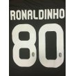 画像1: 子供用 K002 ACミランHOME RONALDINHO*80 ロナウジーニョ 赤黒 17 ゲームシャツ パンツ付 (1)