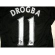 画像1: 子供用 K036 チェルシーAWAY DROGBA*11 ドログバ  黒 16  ゲームシャツ パンツ付 サッカー ユニフォーム (1)