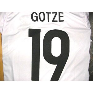 画像: 子供用 K031 ドイツHOME GOTZE*19 ゲッツェ 16 白 ゲームシャツ パンツ付 /サッカー/オーダーメイド/ネーム作成/通販/キッズ/ジュニア/子供用/大人用/オリジナル