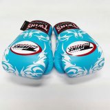 画像: 新品 正規 TWINS 本格ボクシンググローブ トライバルBL /ボクシング/ムエタイ/本革製/グローブ
