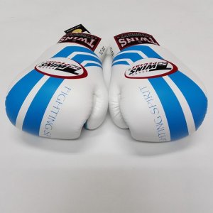 画像: 新品 正規 TWINS 本格ボクシンググローブ Fs 白水 /ボクシング/ムエタイ/本革製/グローブ