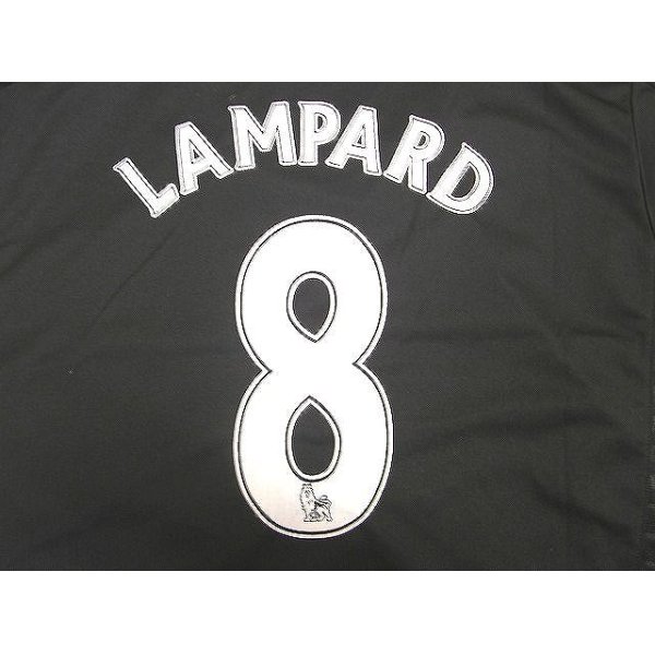 画像1: 子供用 K036 チェルシーAWAY LAMPARD*8 ランパード 黒 16  ゲームシャツ パンツ付 サッカー ユニフォーム (1)