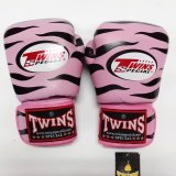 画像: 新品 正規 TWINS 本格ボクシンググローブ ZEBRA 桃黒 /ボクシング/ムエタイ/本革製/グローブ