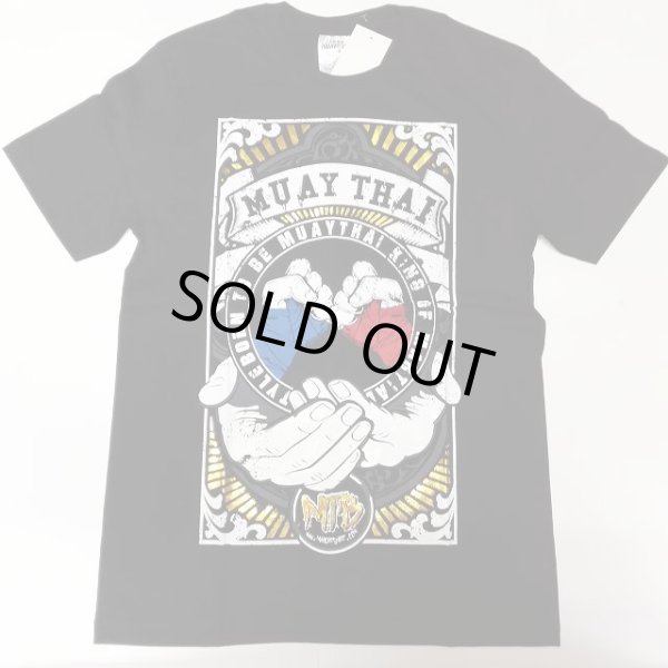 画像1: 新品 ボクシングシャツ黒 青赤拳コータン ボクシング/ムエタイ /インナー/誕生日/Tシャツ /トレーニング/ダイエット (1)