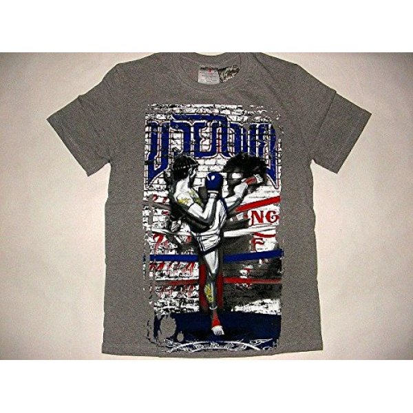 画像1: 新品 ボクシングシャツグレーMUAYキック ボクシング/ムエタイ /インナー/誕生日/Tシャツ /トレーニング/ダイエット (1)