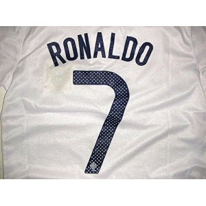 画像: 大人用 A045 ポルトガルAWAY RONALDO*7 ロナウド 白 2014 ゲームシャツ パンツ付 /サッカー/オーダーメイド/ネーム作成/通販/キッズ/ジュニア/子供用/大人用/オリジナル