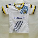 画像: 子供用 K038 LAギャラクシー 白 ゲームシャツ パンツ付 /サッカー/オーダーメイド/ネーム作成/通販/キッズ/ジュニア/子供用/大人用/オリジナル