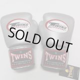 画像: 新品 正規 TWINS 本格ボクシンググローブ 銀色 /ボクシング/ムエタイ/本革製