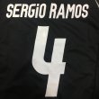 画像1: 子供用 K027 レアルマドリードAWAY SERGIO RAMOS*4 セルジオラモス 黒 17 ゲームシャツ パンツ付 (1)