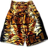画像: 新品 サテン 101 LUMPINI K-1パンツ S/M/L/XL 選択 K1虎柄黒横炎/ボクシング/ムエタイ/トランクス/通販/大人用/キッズ用/ジュニア/子供用