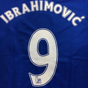 画像: 子供用 K030 マンチェスター IBRAHIMOVIC*10 イブラヒモビッチ 青シボレー 17 ゲームシャツ パンツ付