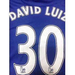 画像: 子供用 K005 チェルシーHOME DAVID LUIZ*30 ダビド ルイス 17 青  ゲームシャツ パンツ付 サッカー ユニフォーム