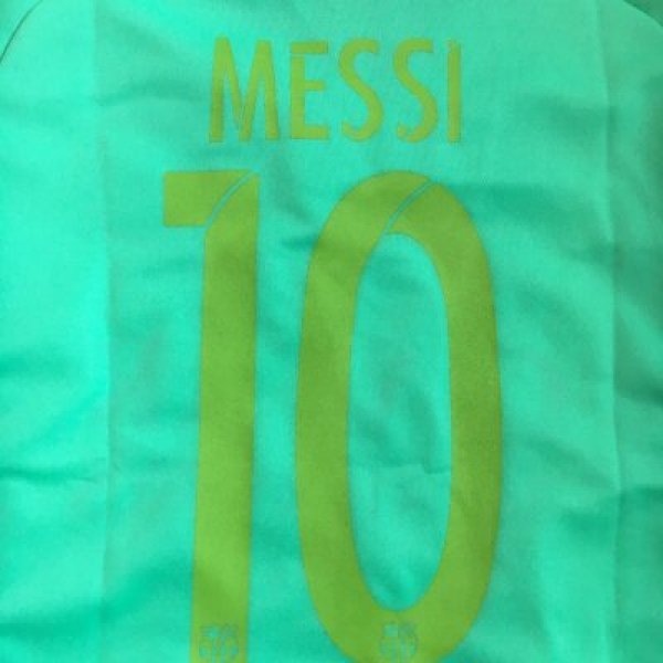 画像1: 子供用 K134 バルセロナAWAY MESSI*10 メッシ 17 メロン ゲームシャツ パンツ付 /サッカー/オーダーメイド/ネーム作成/通販/キッズ/ジュニア/子供用/大人用/オリジナル (1)