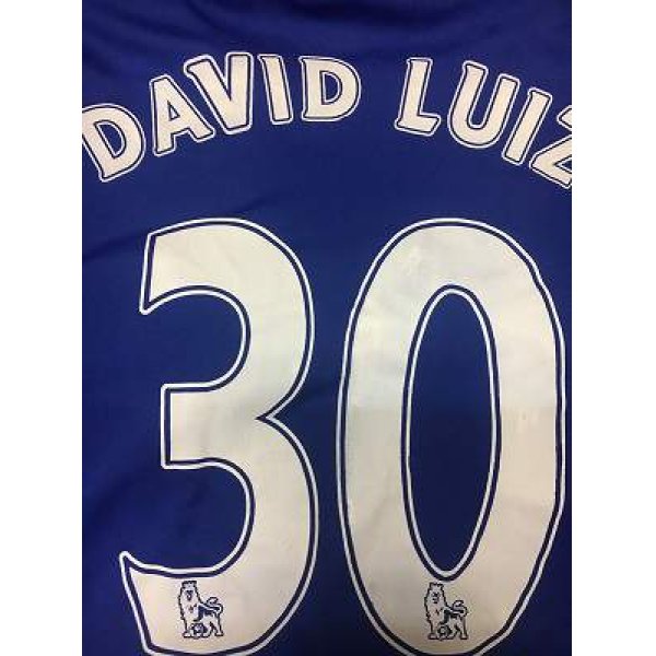 画像1: 子供用 K005 チェルシーHOME DAVID LUIZ*30 ダビド ルイス 16 青   ゲームシャツ パンツ付 サッカー ユニフォーム (1)