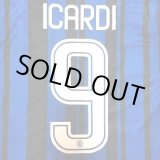 画像: 大人用 A011 インテル ICARDI*9 イカルディ 青黒 18  ゲームシャツ パンツ付 サッカー ユニフォーム