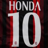 画像: 子供用 K002 ACミランHOME HONDA*10 本田 赤黒 18 ゲームシャツ パンツ付 サッカー ユニフォーム