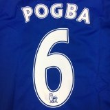 画像: 大人用 A030 マンチェスターAWAY POGBA*6 ポグバ 青 17 ゲームシャツ パンツ付