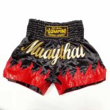 画像: 新品 サテン 29 LUMPINI ボクシングパンツ S/M/L/XL 選択 黒MUAY 赤炎 /ボクシング/ムエタイ/トランクス/通販/大人用/キッズ用/ジュニア/子供用