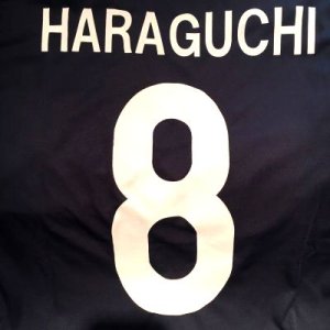 画像: 大人用 A044 日本代表 HARAGUCHI*8 原口 元気 青 17 ゲームシャツ パンツ付 /サッカー/オーダーメイド/ネーム作成/通販/キッズ/ジュニア/子供用/大人用/オリジナル