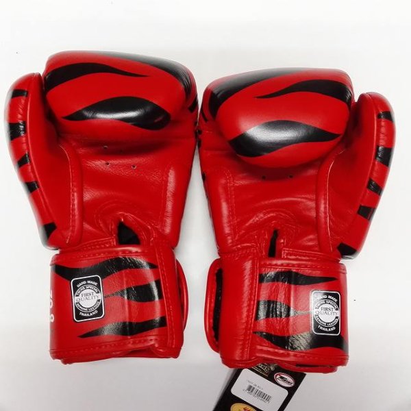 画像3: 新品 正規 TWINS 本格ボクシンググローブ ZEBRA 赤黒 /ボクシング/ムエタイ/本革製/グローブ (3)