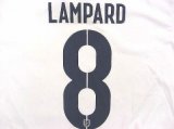 画像: 子供用 K016 イングランド LAMPARD* ランパード 白横青 17 ゲームシャツ パンツ付 /サッカー/オーダーメイド/ネーム作成/通販/キッズ/ジュニア/子供用/大人用/オリジナル