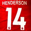 画像1: 子供用 K010 リバプール HENDERSON*14 ヘンダーソン 赤 16 ゲームシャツ パンツ付 /サッカー/オーダーメイド/ネーム作成/通販/キッズ/ジュニア/子供用/大人用/オリジナル (1)