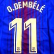 画像1: 大人用 A003 バルセロナHOME O.DEMBELE*11 ウスマン デンベレ 19 青赤 ゲームシャツ パンツ付 (1)