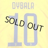 画像: 大人用 A116 ユベントスAWAY DYBALA*10 ディバラ 黄 18 ゲームシャツ パンツ付 /サッカー/オーダーメイド/ネーム作成/通販/キッズ/ジュニア/子供用/大人用/オリジナル