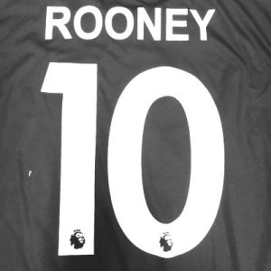 画像: 子供用 K030 マンチェスターAWAY ROONEY*10 ルーニー 18 黒 ゲームシャツ パンツ付