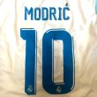 画像1: 子供用 K001 レアルマドリードHOME MODRIC*10 モドリッチ 白青ライン 18 ゲームシャツ パンツ付 (1)