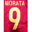 画像1: 大人用 A014 スペインHOME MORATA*9 モラタ 赤 16 ゲームシャツ パンツ付 /サッカー/オーダーメイド/ネーム作成/通販/キッズ/ジュニア/子供用/大人用/オリジナル (1)