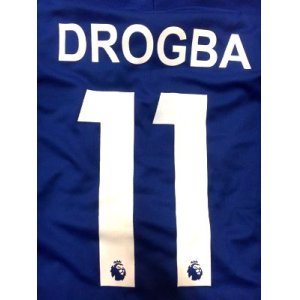 画像: 子供用 K005 チェルシーHOME DROGBA*11 ドログバ 18 青  ゲームシャツ パンツ付 サッカー ユニフォーム