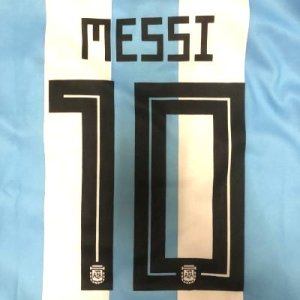 画像: 大人用 A032 アルゼンチン MESSI*10 メッシ 水色 18