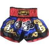 画像: 新品 サテン 109 LUMPINI ボクシングパンツ S/M/L/XL 選択 赤青黒ダイス