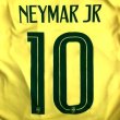 画像1: 大人用 A012 ブラジル NEYMAR*10 ネイマール  黄 18 (1)